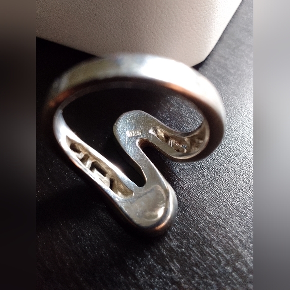 Sterling & Opal Ring/earrings - Picture 5 of 5